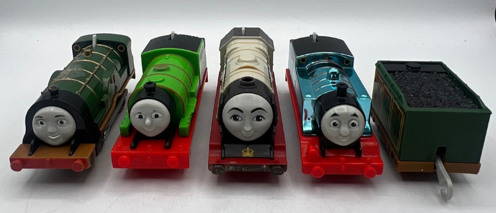 Thomas & Friends TrackMaster Motorized Train Lot 4 Engines Coal Tender Toys 2013